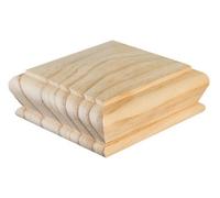 Blueprint Joinery Ltd Cambridge Pyramid Newel Post Cap Clear Pine To Fit 90mm Post (W) 120mm X (L) 120mm X (H) 50mm