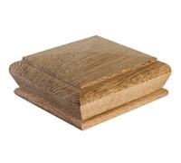 Blueprint Joinery Ltd Cambridge Pyramid Newel Post Cap Oak To Fit 82mm Post (W) 110mm X (L) 110mm X (H) 50mm