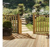 Blueprint Joinery Ltd Core Deck Plain Square Treated Decking Balustrade Add On Kit 1800mm With One Post