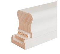 Blueprint Joinery Ltd Paint Ready Handrail 41mm Hdr Stair Handrail And Base Rail Set (H)59mm (W)59mm (L)1800mm