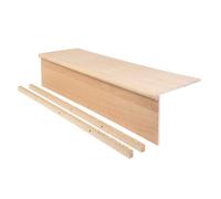 Blueprint Joinery Ltd Vfm Oak Stair Cladding Treads With Reversible Risers 11 Step Kit With Kladding Adhesive (W)1000mm X (D)300mm X (H)13mm