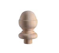 Blueprint Joinery Pine Acorn Stair Newel Post Cap to fit 90mm Newel Posts, Scandinavian Pine Acorn Stair Post Cap, 128 high (Full Cap)