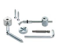 Blueprint Joinery Stair Handrail to Newel Post Fixing Kit (Angled) - Hidden Fix System for Stair Rail & Landing Rail to Newel Posts. Straight or Angled Fixing Kit Supplied in Pairs.