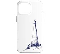 Blueprint Lighthouse Marine Biology Ocean Sea Life Nautical Case for iPhone 16 Pro Max