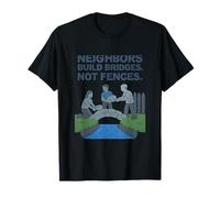 Blueprint Neighbors Build Bridges Community Pride T-Shirt