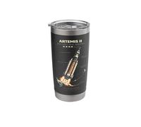 Blueprint Space Rocket Launch Mission to The Moon Artemis 2 Stainless Steel Insulated Tumbler