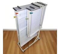 Blueprint Storage Racks with Adjustable Hangers for A0 to A2 Sizes, Organize Engineering Drawings Efficiently