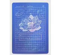 Blueprint Style Jeweled Lotus #01 Foil - Alternative Custom Art Artifact MTG