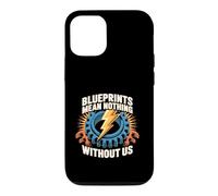Blueprints Mean Nothing Electrician Pride Case for iPhone 12/12 Pro