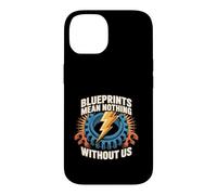 Blueprints Mean Nothing Electrician Pride Case for iPhone 14