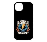 Blueprints Mean Nothing Electrician Pride Case for iPhone 14 Plus