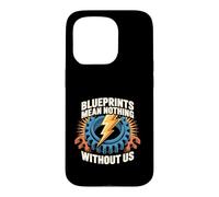 Blueprints Mean Nothing Electrician Pride Case for iPhone 15 Pro