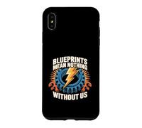 Blueprints Mean Nothing Electrician Pride Case for iPhone XS Max