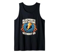 Blueprints Mean Nothing Electrician Pride Tank Top