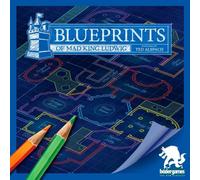 Blueprints of Mad King Ludwig - A Flip & Sketch Strategy Board Game by Bezier Games