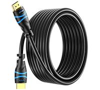 BlueRigger 4K HDMI Cable 15M (4K 30Hz, HDR10, in-Wall CL3 Rated, High Speed, HDCP2.3, eARC) - Long HDMI Cable Compatible with Home Theatre, HDTV, Gaming Consoles, Streaming Devices