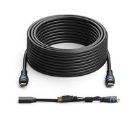 BlueRigger 4K HDMI Cable with Signal Booster (75 Feet, Black, 4K 30Hz, in-Wall CL3 Rated)