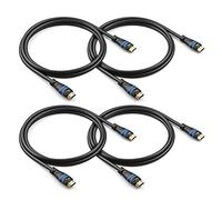 BlueRigger 8K HDMI Cable (2M - 4 Pack, 8K 60Hz HDR, 4K 120Hz, High Speed 48Gbps with Ethernet, eARC, 3D, HDCP 2.3) - Compatible with PS5, Xbox, Roku, Apple TV, Switch, PC