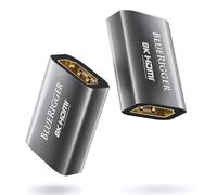 BlueRigger 8K HDMI Coupler - (2 Pack Female to Female Adapter, 3D, 8K 60Hz HDMI 2.1, Union Connector, HDMI to HDMI Extender) - Compatible with HDTV, Gaming Console, Monitor, Laptop, Projector, TV Box