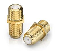 BlueRigger Coaxial Cable Connector (2 Pack, RG6 Coax Cable Extender, F81 Extension Adapter, Coaxial Coupler)- for HDTV, Antenna, Cable Modem, Coaxial Splitter, CATV