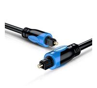 BlueRigger Digital Optical Audio Toslink Cable (12M, Fiber Optic Cord, in-Wall CL3 Rated, 24K Gold-Plated) - Compatible with Home Theatre, Sound Bar, TV, Xbox, PlayStation PS5/PS4