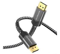 BlueRigger DisplayPort Cable 1.4 - (2M, 4K 144Hz, DP to DP Cable, 32.4Gbps, HDR10+, 3D Display Port) - Compatible with Laptop, PC, HDTV, Graphics Card, Gaming Monitor, Projector