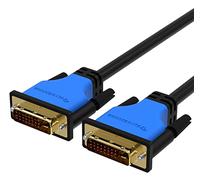 BlueRigger DVI to DVI Monitor Cable (2M / 6FT, 24+1 Dual Link, Digital Video Cable, Male to Male) - for Gaming, DVD, Laptops, HDTV and Projector