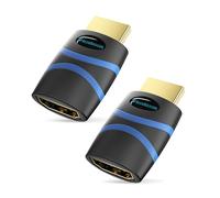 BlueRigger HDMI CEC Less Adapter (4K UHD, ARC, Ethernet, Male to Female CEC Blocker) - Compatible with HDTV, TV Stick, Chromecast, Nintendo Switch, Xbox, PS5, PC, Soundbar - 2 Pack