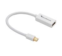 BlueRigger Premium Mini DisplayPort (Mini DP | Thunderbolt) HDMI Male to Female Adapter Audio Video HDTV Cable (15cm) - For MacBook Pro, Air, iMac, Mac Mini, Microsoft Surface Pro, Lenovo Thinkpad X1