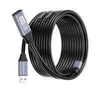BlueRigger USB 3.0 Extension Cable (22.8M, Active, 5 Gbps, In-Wall CL3 Rated, Type A Male to Female Adapter Cord, USB-A EXT) - Long USB Repeater Extender for VR, Printer, Hard Drive, Keyboard, Xbox