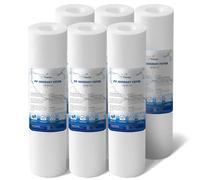 BLUERISE 5 Micron 10" x 2.5" Water Filter Replacement Whole House Sediment Home Water Filter Replacement Cartridge Ro Sediment Filter Easy Installation Fits Any 10" Reverse Osmosis Unit - 6 Pack