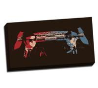 Blues Brothers Canvas Retro Pop-Art Print 30"X 16" Inches