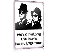 Blues Brothers Metal Tin Sign Movie Merchandise Wall Decor Man Cave Concert Poster Retro 8x12 Inch