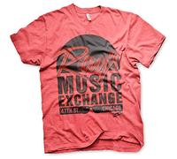 Blues Brothers Officially Licensed Ray's Music Exchange Men’s T-Shirt (Red-Heather), Large