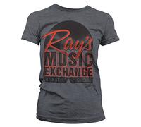 Blues Brothers Officially Licensed Ray's Music Exchange Women T-Shirt (Dark-Heather), X-Large