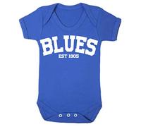Blues Chelsea Established in 1905 Premium Football Baby Grow boy Girl Gift Short Sleeve Vest Romper Short Sleeve Baby Grow Romper Age 12-18 Months