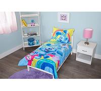 Blue's Clues 4 Piece Toddler Bedding Set - Includes Quilted Comforter, Fitted Sheet, Top Sheet, and Pillow Case - Blue's Clues Character Design for Toddler Bed
