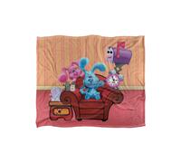 Blues Clues Blue's Clues Character Group Silky Touch Super Soft Throw Blanket 152 X 127 cm in White Blues Clues White 152 X 127 cm