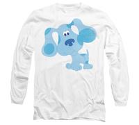 Blues Clues Classic Happy Unisex Long Sleeve T Shirt, White, Medium