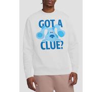 Blues Clues Get A Clue Crew Sweatshirt, White | Size: 2XL Blues Clues White 2XL