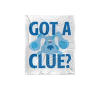 Blues Clues Get A Clue Silky Touch Super Soft Throw Blanket 152 X 127 cm in White Blues Clues White 152 X 127 cm