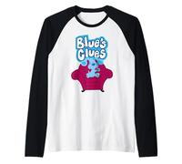 Blue's Clues On Red Sofa Raglan Baseball Tee