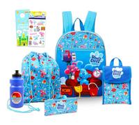 Blue's Clues School Backpack with Lunch Box for Kids - 5 Pc Bundle with 16" Backpack, Cinch Bag, Lunch Bag, Pencil Holder, Stickers, More | Blue's Clues School Bag Set