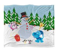 Blues Clues Silky Landscape Blue Winter Supersoft Blanket Multicoloured (One Size)