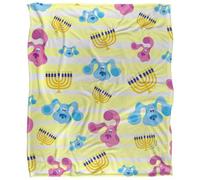 Blues Clues Silky Patterned Blue Hanukkah Supersoft Blanket Multicoloured (One Size)