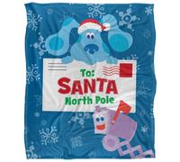 Blues Clues To Santa North Pole Silky Letter Supersoft Blanket Multicoloured (One Size)