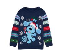 Blue's Clues & You! Boy's Christmas Jumper (Kids Blue) in Blue | Size: 2-3 Years Blue's Clues & You! Blue 2-3 Years