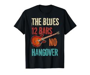 Blues Electric Guitar Funny 12 Bars No Hangover T-Shirt