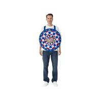 Blues Group Officially Licensed Bullseye Dartboard Tabard - Fun Novelty Fancy Dress with 3 Velcro Balls - One Size Fits Most Adults - Classic 80s TV Show Costume