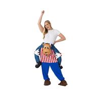 Blues Group Officially Licensed Bully Costume - Bullseye TV Show | Hilarious Ride-On Fancy Dress Outfit - One Size Fits Most Adults